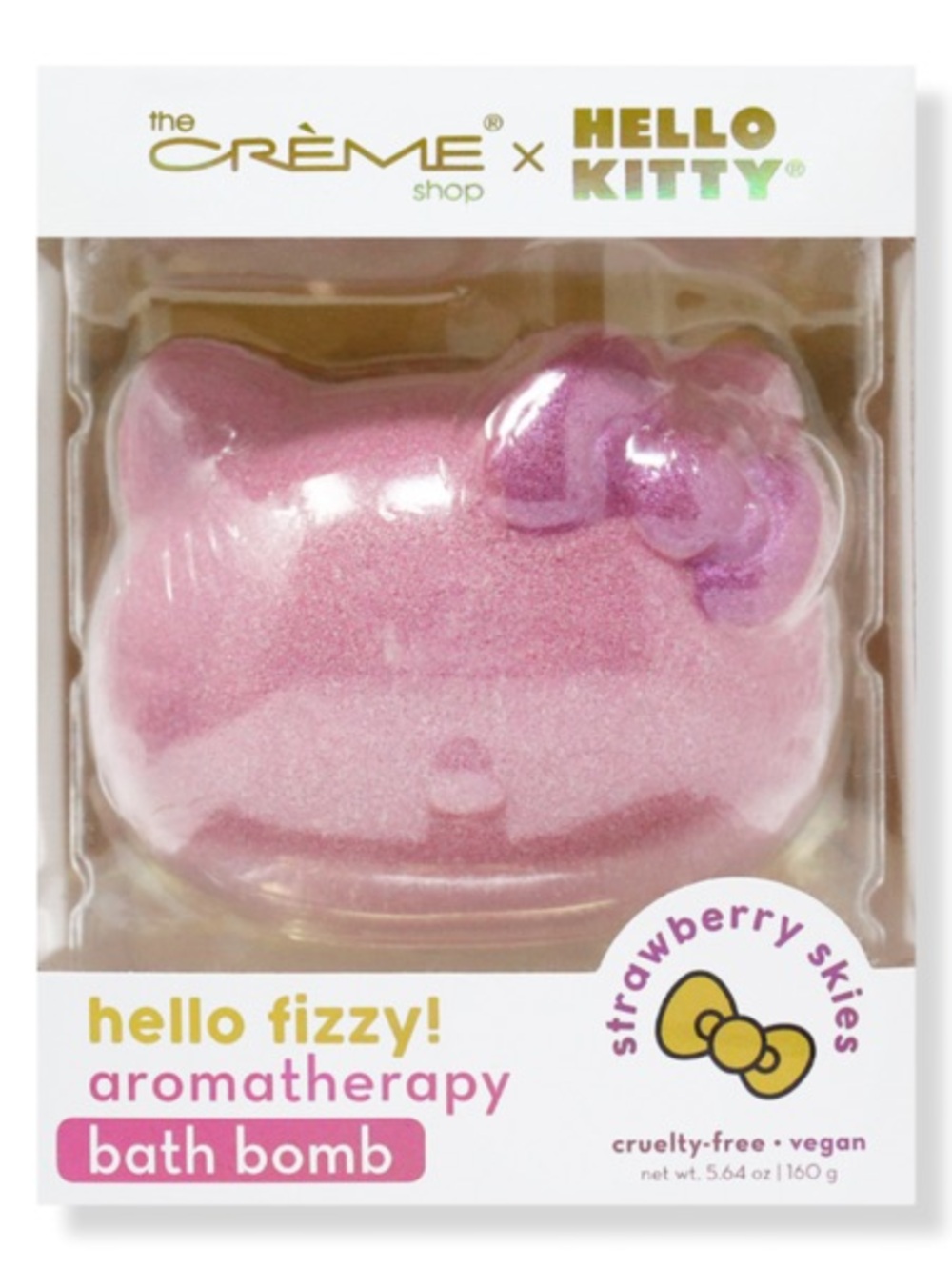 The Crème Shop x Hello Kitty Pink Hello Fizzy Aromatherapy Bath Bomb